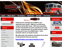 Tablet Screenshot of firetruckparts.com